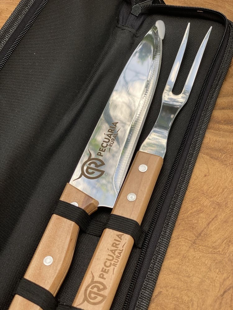 Kit Churrasco Pecuária Rural 2Pç